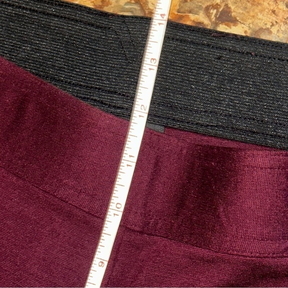 INC International Concept Women’s Stretch Jeggins Burgundy Size 22 - Picture 5 of 10